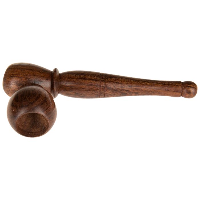 Wooden Cannabis Pipe Rosewood 10 cm