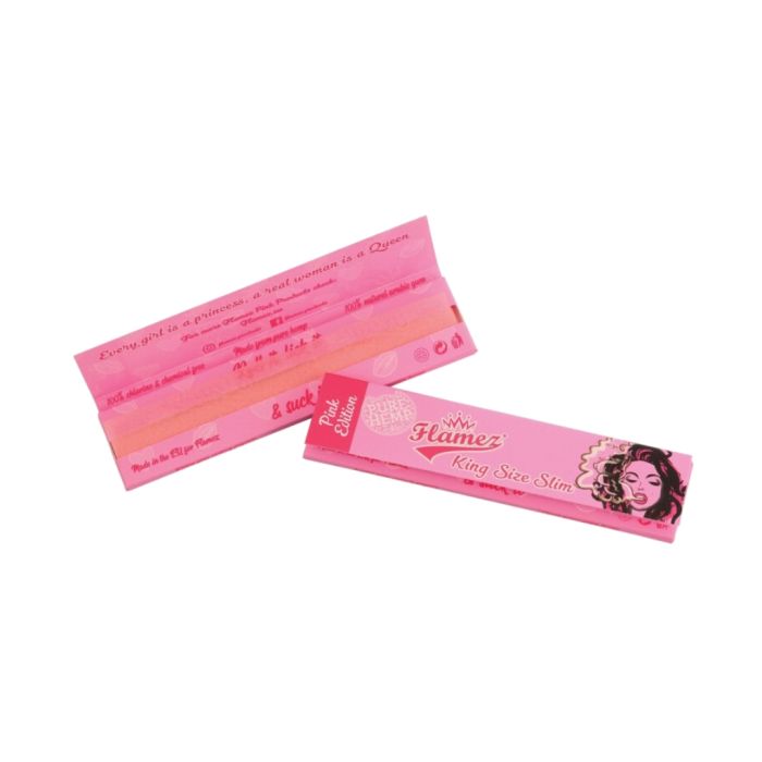 Feuilles à rouler  Flamez Pink King Slim - La Verte Shop