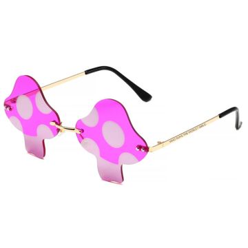 Pink Mushroom Glasses