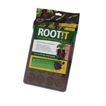 Natural Rooting Sponges (ROOT!T) 24 pcs w/ tray