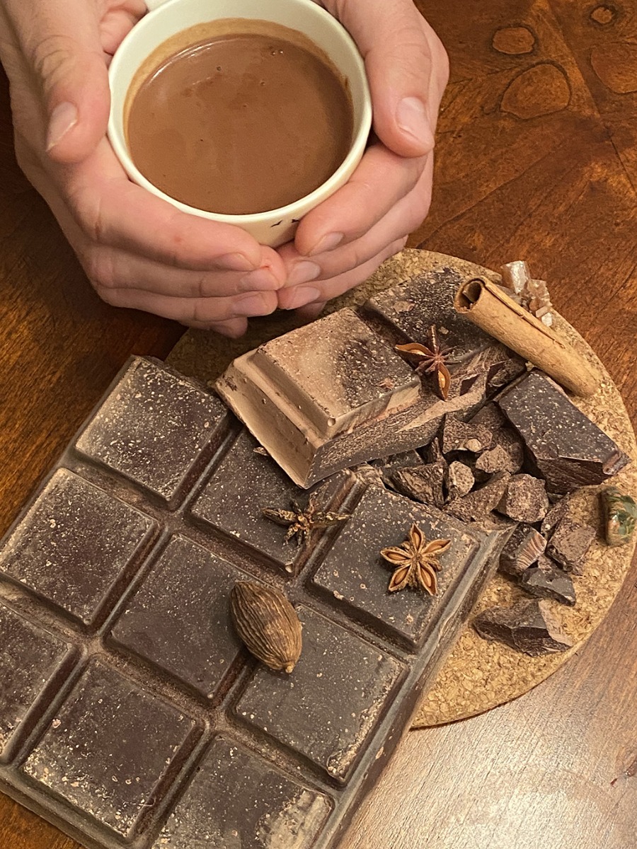 A photo of a ceremonial cocoa drink cup.